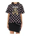 Moschino Teddy Bear Printed Jersey T-shirt In Black