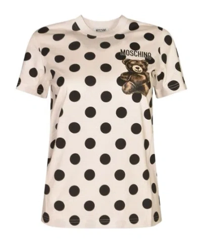 MOSCHINO MOSCHINO TEDDY BEAR PRINTED JERSEY T-SHIRT