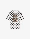 Moschino Teddy Bear Printed Organic Cotton Jersey T-shirt In White