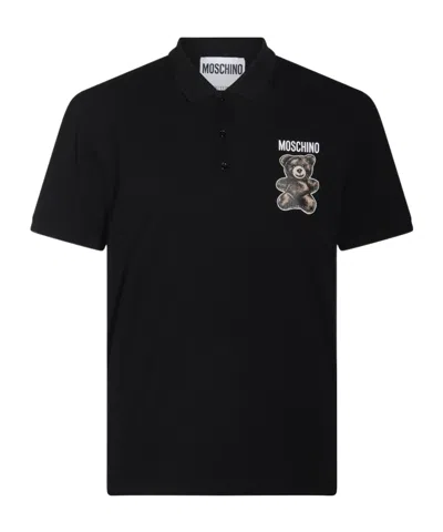 MOSCHINO MOSCHINO TEDDY BEAR PRINTED SHORT-SLEEVED POLO SHORT