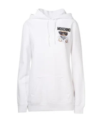 Moschino Teddy Bear Printed Sweater In White