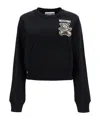 Moschino Teddy Bear Round-neck Sweater In Black