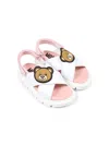 Moschino Teddy Bear Sandals In White