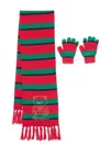 Moschino Teddy Bear Scarf In Red