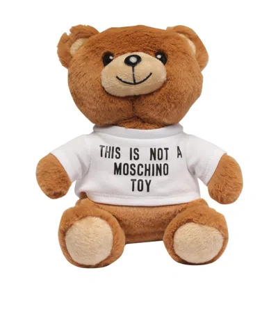 Moschino Stuffed Teddy Bear Crossbody In Brown