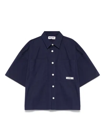 Moschino Kids' Teddy Bear Shirt In Blue