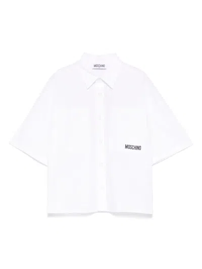 Moschino Kids' Teddy Bear Shirt In White