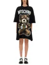 Moschino Teddy Bear-print T-shirt Mini Dress In Black
