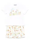 Moschino Teddy Bear Short Set In White