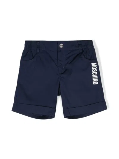 Moschino Babies' Teddy Bear Short Shorts In Blue