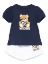 Moschino Teddy Bear Shorts Set In ブルー