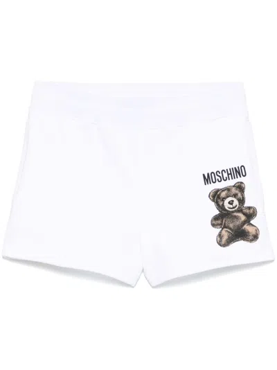Moschino Teddy Bear Shorts In White