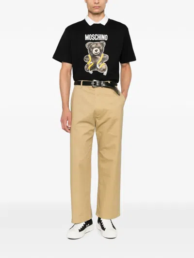 Moschino Teddy Bear Short-sleeve T-shirt In Brown