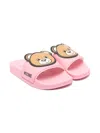 Moschino Teddy Bear Sandals In Pink