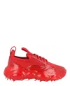 Moschino Teddy Bear Sole Sneakers In Red