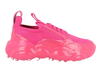 Pre-owned Moschino Teddy Bear Sole (women's) Sneakers In Fuchsia