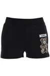 Moschino Graphic Printed Bear Shorts In Black