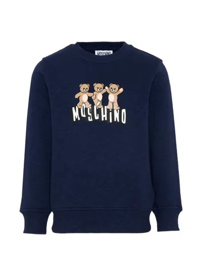 Moschino Kids' Teddy Bear Sweatshirt In Black