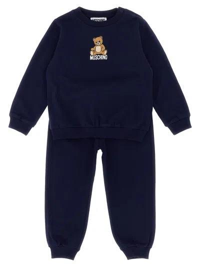 Moschino Babies'  Teddy Bear Sweatshirt + Joggers Set In Black