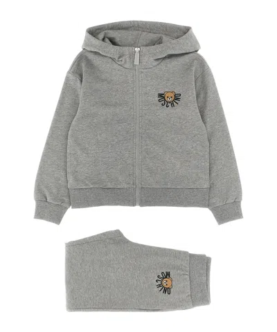 Moschino ' Teddy Bear' Sweatshirt  Joggers Set In Gray