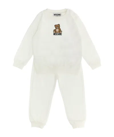 Moschino ' Teddy Bear' Sweatshirt  Joggers Set In White