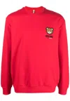 Moschino Teddy Bear Sweatshirt In Rosso