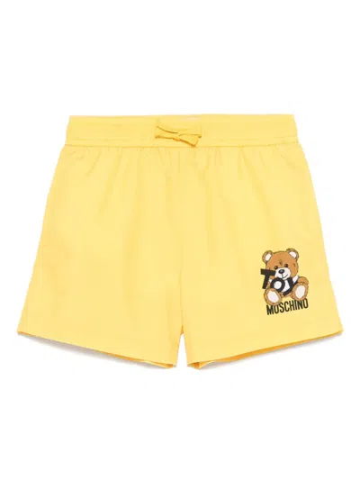 Moschino Teddy Bear Swim Shorts In イエロー