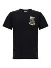 Moschino Black Cotton T-shirt With Bear Print In Black