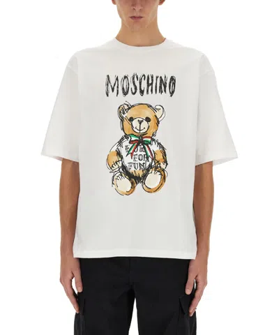 Moschino Teddy Bear T-shirt In White