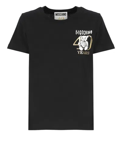 Moschino Teddy Bear T-shirt In Black