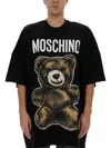 Moschino Graphic Print Teddy Bear T-shirt In Black