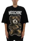 Moschino Graphic Print Teddy Bear T-shirt In Black