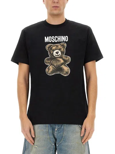 Moschino Teddy Bear T-shirt In Black