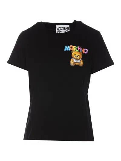 Moschino Teddy Bear T-shirt In Black
