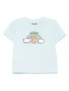 Moschino Babies' Teddy Bear T-shirt In Hellblau