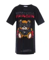 Moschino Teddy Bear T-shirt Dress In Black