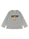 Moschino Babies' T-shirt  Kids Color Grey In Gray