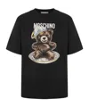 Moschino Teddy Bear-print T-shirt Mini Dress In Black