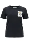 Moschino Teddy Bear-print Cotton T-shirt In Multi Black (black)