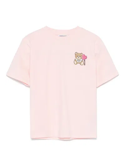 Moschino Kids' Teddy Bear T-shirt In Pink