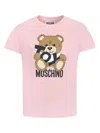 Moschino Short-sleeved T-shirt In Pink