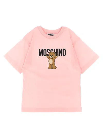 Moschino Kids'  Teddy Bear T-shirt In Pink