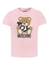 Moschino Short-sleeved T-shirt In Rosa