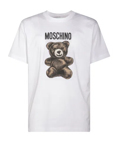 MOSCHINO MOSCHINO TEDDY BEAR PRINTED CREWNECK T-SHIRT