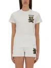 Moschino Teddy Bear Print T-shirt In White