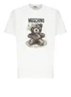 Moschino Teddy Logo Print T-shirt In White