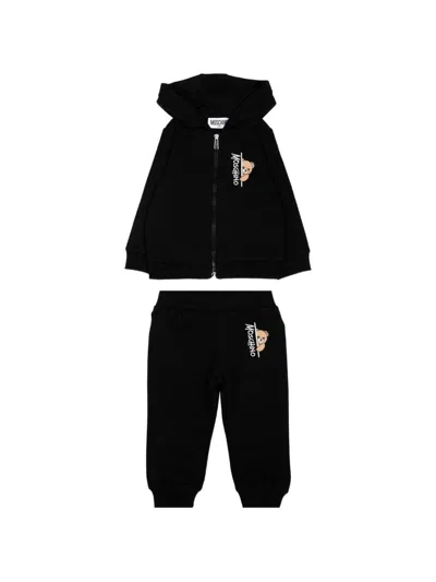 Moschino Teddy Bear Tracksuit In Black