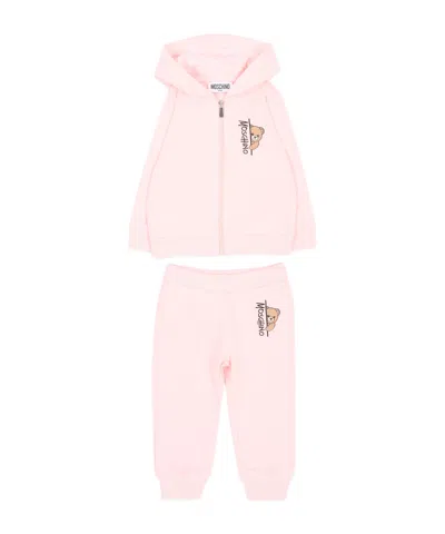 Moschino Teddy Bear Tracksuit In Pink