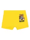 Moschino Teddy Bear Trunks In Yellow