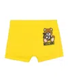 Moschino Teddy Bear Trunks In Yellow
